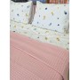 ETEHOMETEX ÇİFT KİŞİLİK %100 PAMUK HAVUZLU PİKE TAKIMI PEMBE 8696474232100